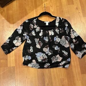 H&M Black Floral Women's Blouse